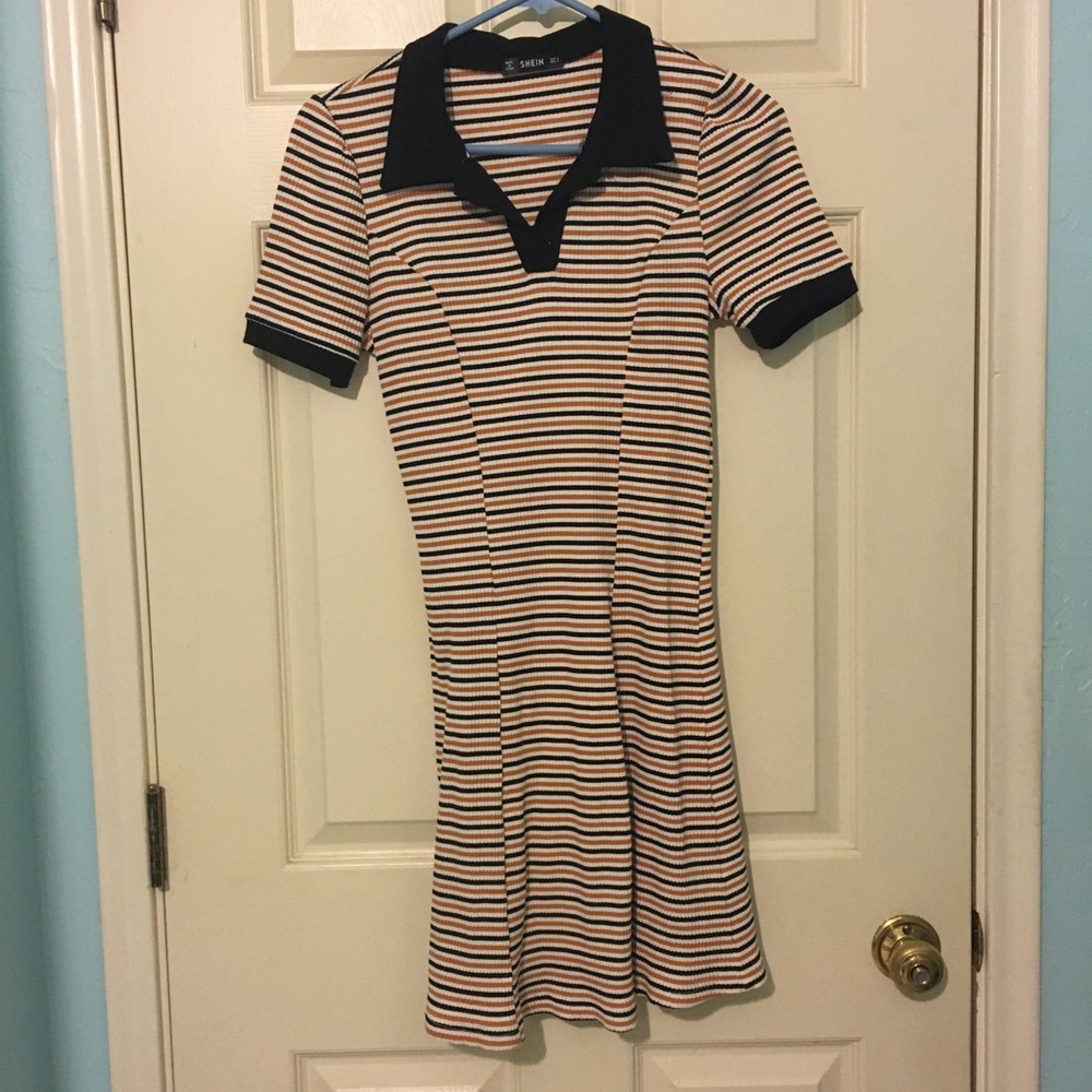 Retro-style striped dress